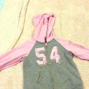 Pink and gray girls hoodie!